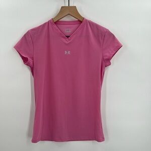 Under Armour Pink Tee Ladies Large
